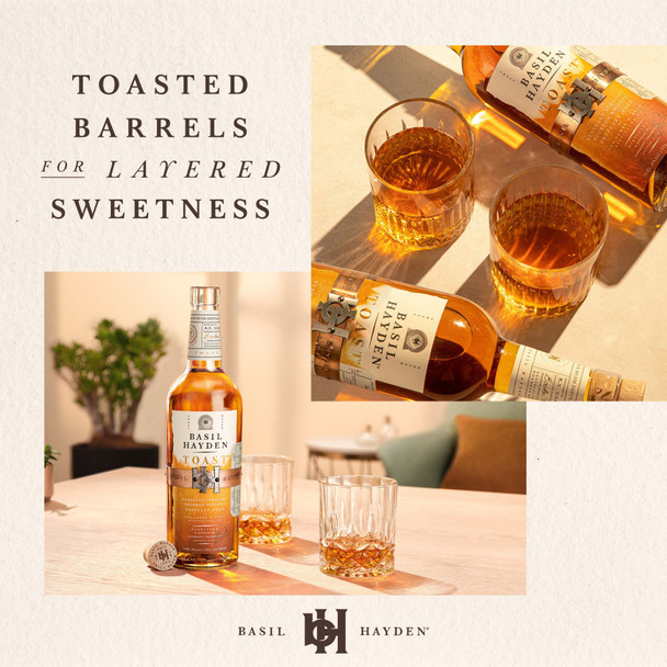 Basil Hayden Toast Bourbon Whiskey - 750 mL - 750ML - Glass