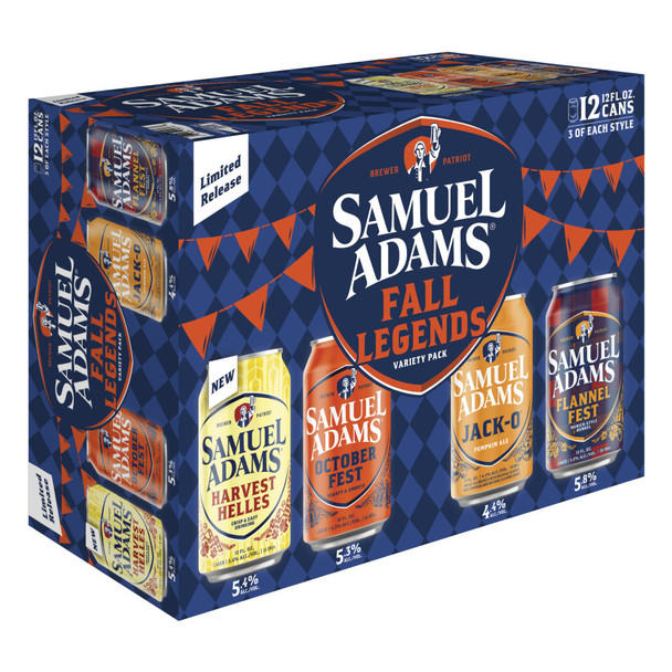 Samuel Adams Beers Seasonal Variety Pack - 12 Oz - 12-PK - Aluminum