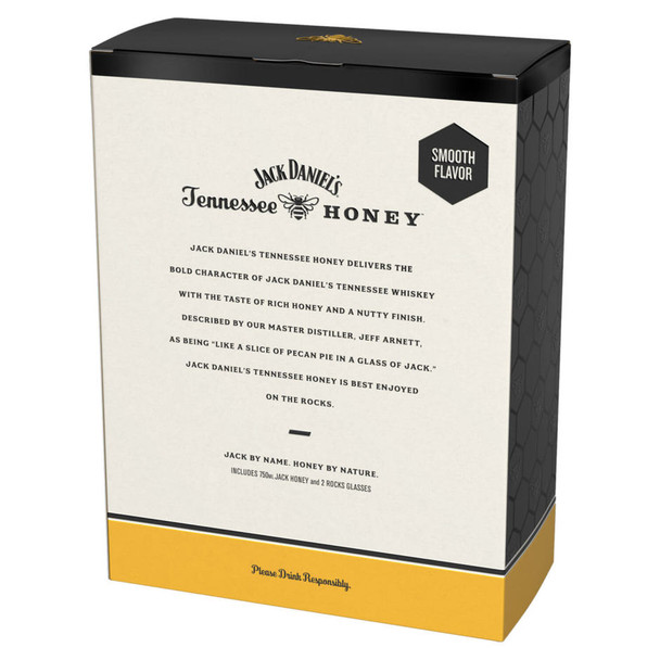 Jack Daniel's Honey Liqueur with Glass - 750 mL - Set - Glass