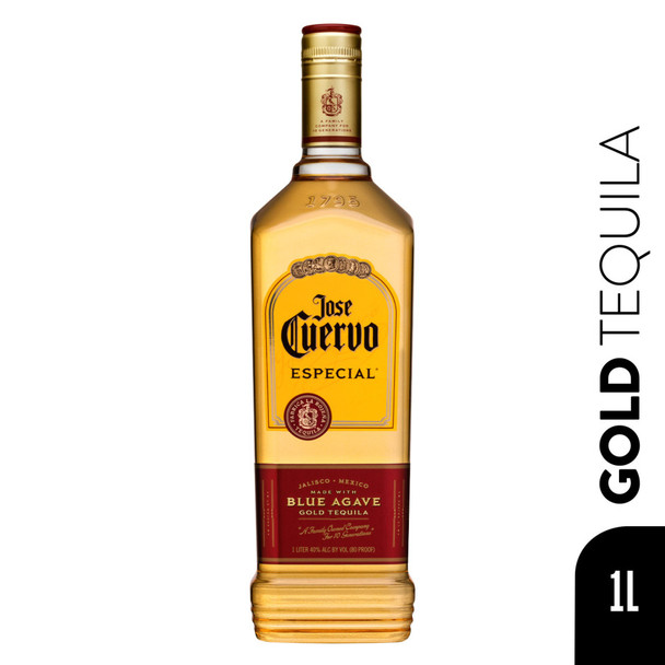 Jose Cuervo Especial Gold Tequila - 1.0 L - 1.0L - Glass