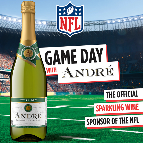 Andre Extra Dry Brut Champagne - 750 mL - 750ML - Glass