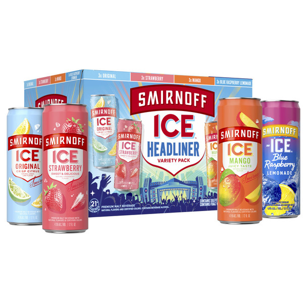 Smirnoff Ice Headliner Variety - 12 Oz - 12-PK - Aluminum