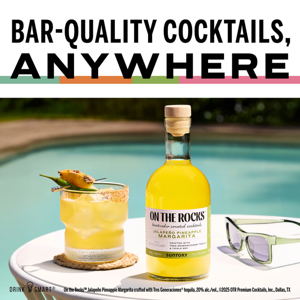 On The Rocks Cocktails Jalapeno Pineapple Margarita - 375 mL - 375ML - Glass
