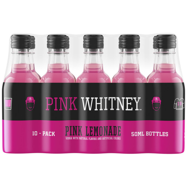 New Amsterdam Pink Whitney Decor Vodka - 50 mL - 10-PK - Plastic