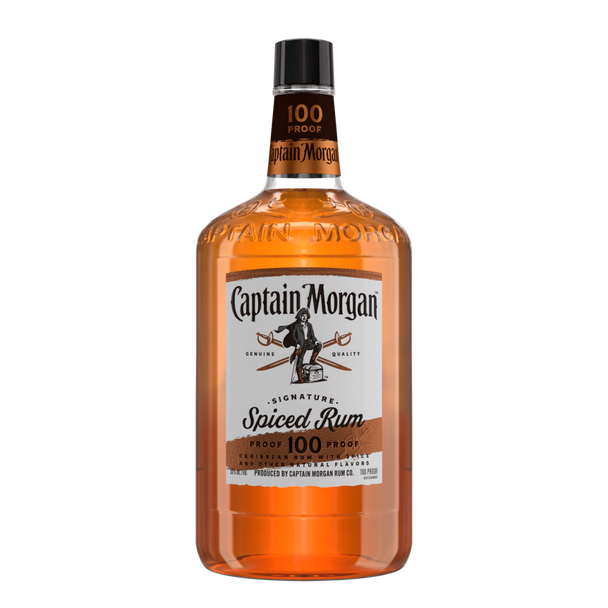Captain Morgan Spiced 100 Rum - 1.75 L - 1.75L - Glass