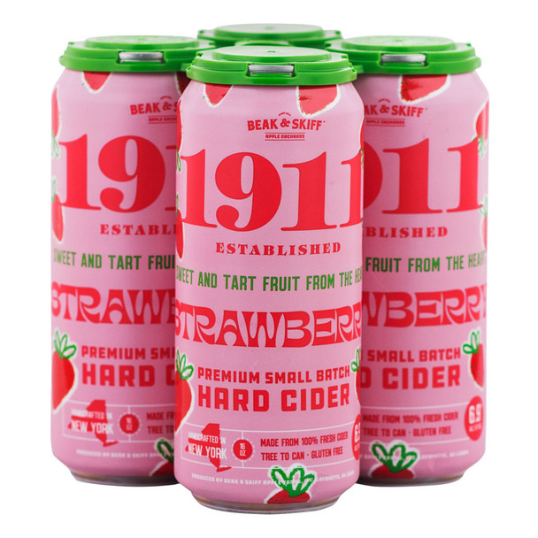 1911 Strawberry Cider - 4-PK - Aluminum 1911 Strawberry Cider - 4-PK - Aluminum