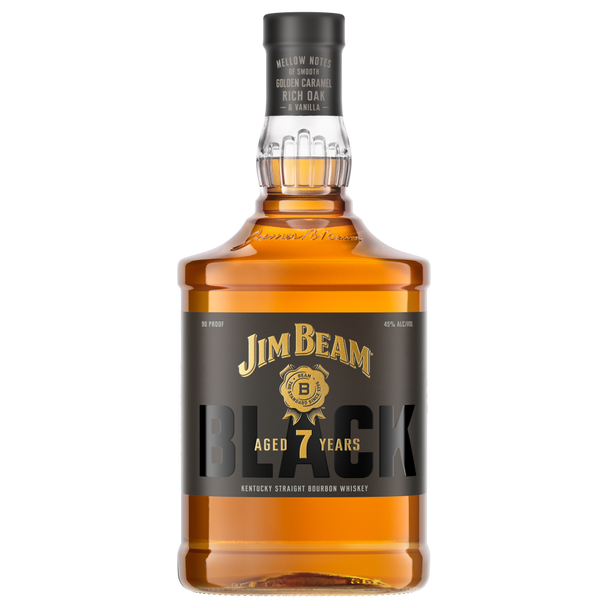Jim Beam Black 7 Year Straight Bourbon Whiskey - 1.75 L - 1.75L - Glass