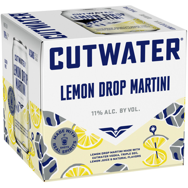 Cutwater Lemon Drop Martini - 4-PK - Aluminum