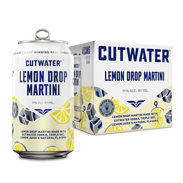 Cutwater Lemon Drop Martini - 4-PK - Aluminum