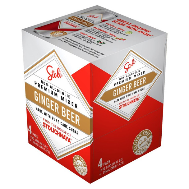 Stoli Ginger Beer - 4-PK