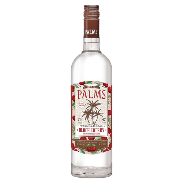 Palms Black Cherry Rum - 750 mL - 750ML - Glass