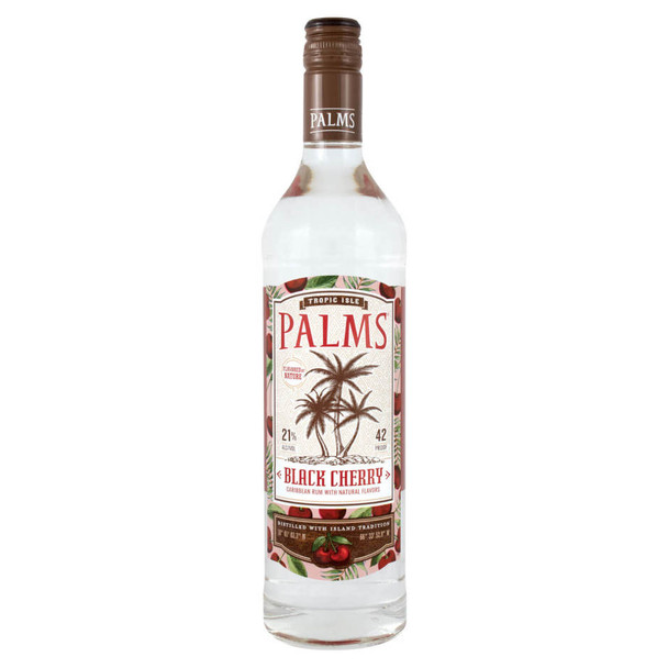 Palms Black Cherry Rum - 750 mL - 750ML - Glass