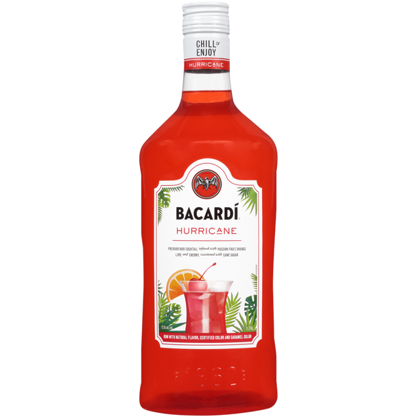 Bacardi Hurricane ''Party Drinks'' Premixed Cocktail - 1.75 L - 1.75L - Plastic