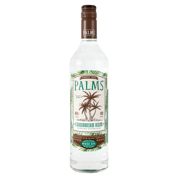 Palms Silver Rum - 750 mL - 750ML - Glass