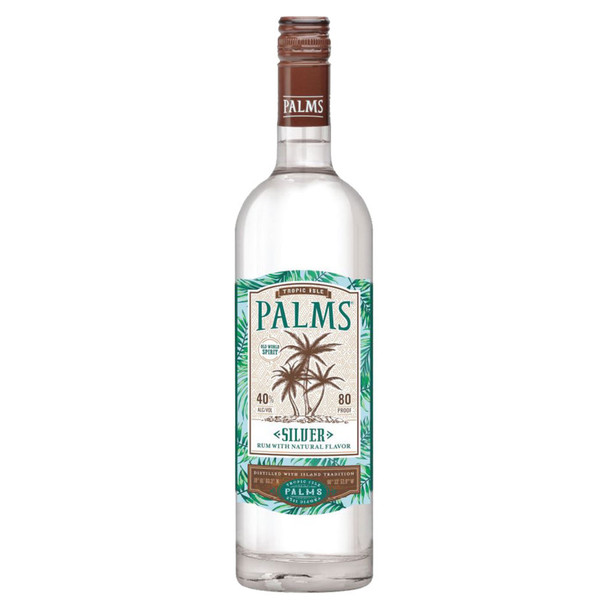 Palms Silver Rum - 750 mL - 750ML - Glass