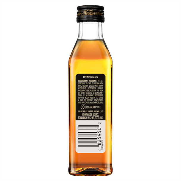 Johnnie Walker Black Label Scotch - 50 mL - 50ML - Plastic