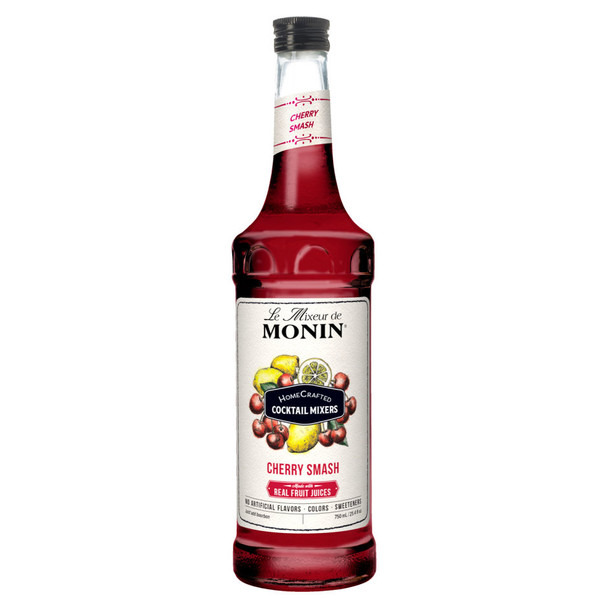 Monin Home Crafted Cherry Smash Mixer - 750 mL - 750ML - Plastic