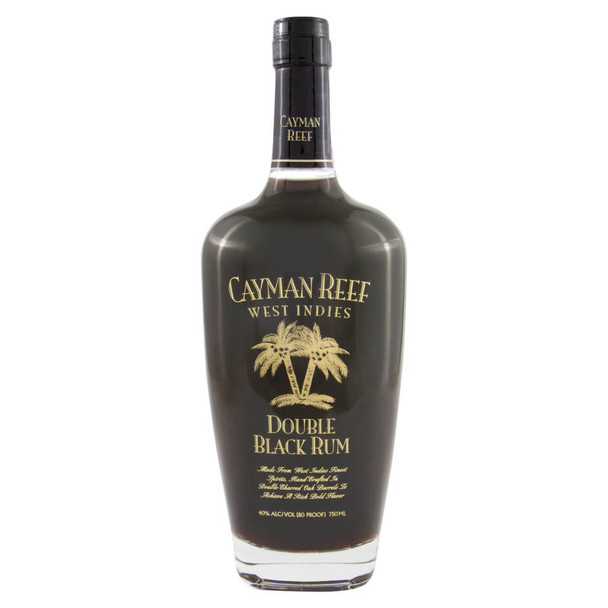 Cayman Reef Double Black Rum - 750 mL - 750ML - Glass
