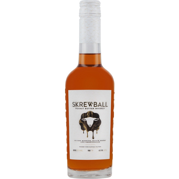 Skrewball Peanut Butter Whiskey with Natural Flavors - 375 mL - 375ML - Glass