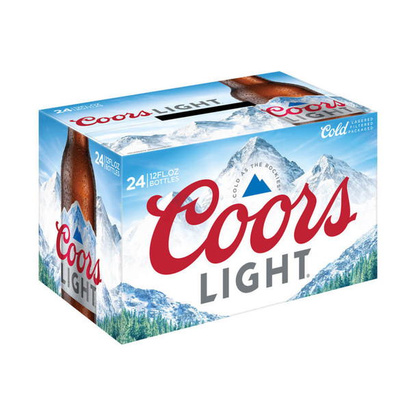 Coors Light - 12 Oz - 24-PK - Glass
