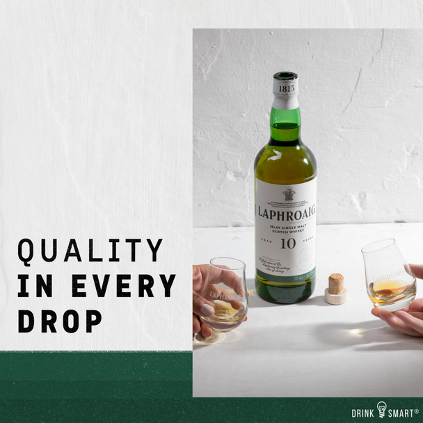 Laphroaig 10 Year Scotch - 750 mL - 750ML - Glass