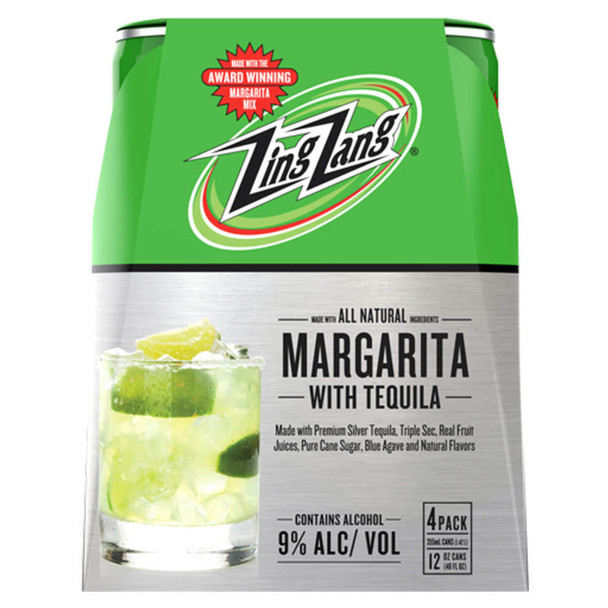 Zing Zang Margarita - 12 Oz - 4-PK - Aluminum
