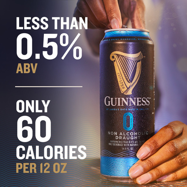 Guinness 0 N/A Draught - 4-PK - Aluminum