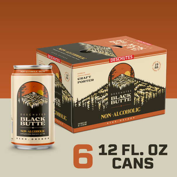 Deschutes Black Butte Non Alcoholic - 6-PK - Aluminum