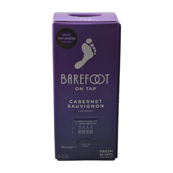 Barefoot Cabernet Sauvignon - 3.0 L - 3.0L - Cardboard
