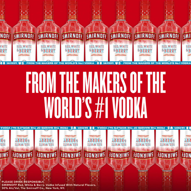 Smirnoff Red White & Berry Vodka - 750 mL - 750ML - Glass
