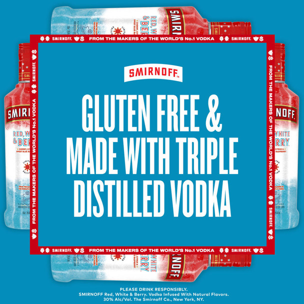 Smirnoff Red White & Berry Vodka - 750 mL - 750ML - Glass
