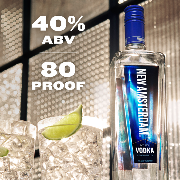 New Amsterdam Vodka - 750 mL - 750ML - Glass
