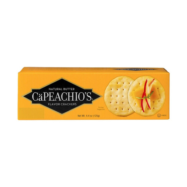 CaPeachio's Natural Butter Flavor Crackers - 4.4 Oz - 4.4OZ