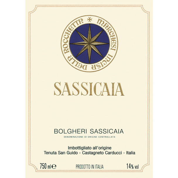 Tenuta San Guido Sassicaia Bolgheri - 750 mL - 750ML - Glass