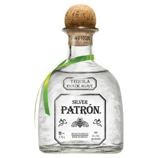 Patron Silver Tequila - 1.75 L - 1.75L - Glass