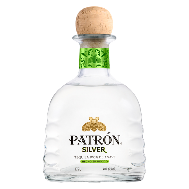 Patron Silver Tequila - 1.75 L - 1.75L - Glass