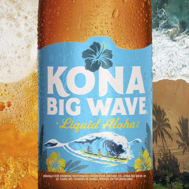 Kona Big Wave Golden Ale - 12 Oz - 6-PK - Glass