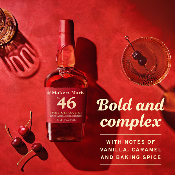 Maker's Mark 46 Bourbon - 750 mL - 750ML - Glass
