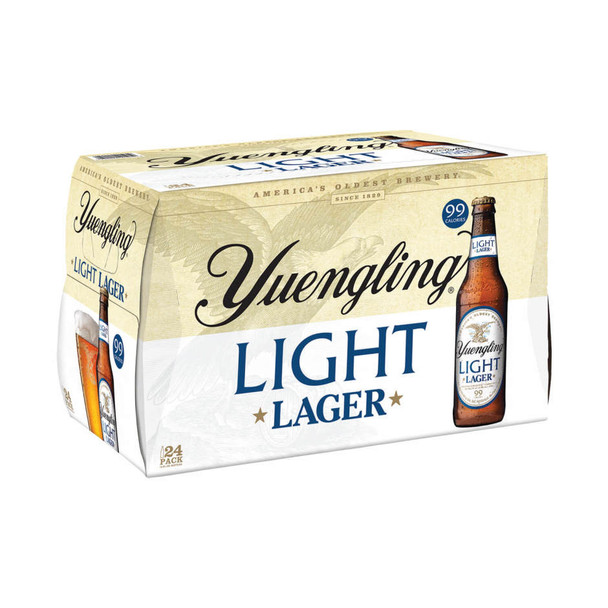 Yuengling Light Lager - 12 Oz - 24-PK - Glass