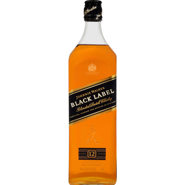 Johnnie Walker Black Label Scotch - 1.0 L - 1.0L