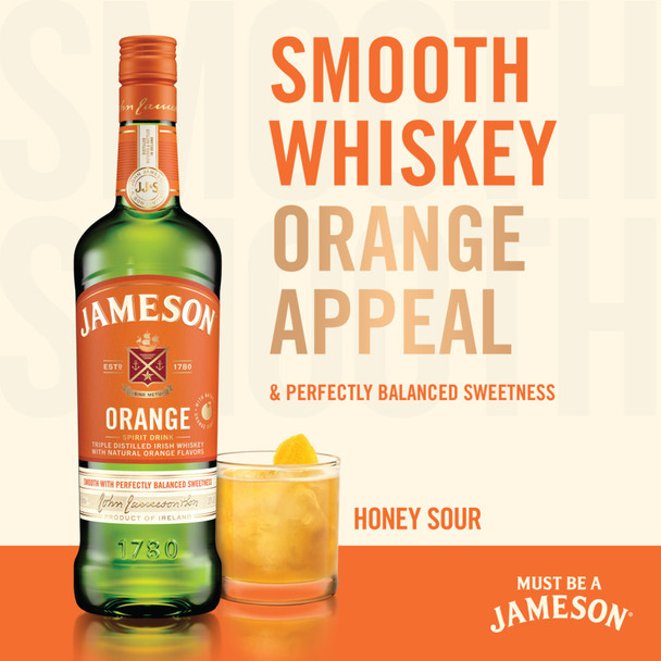Jameson Orange Irish Whiskey - 750 mL - 750ML - Glass