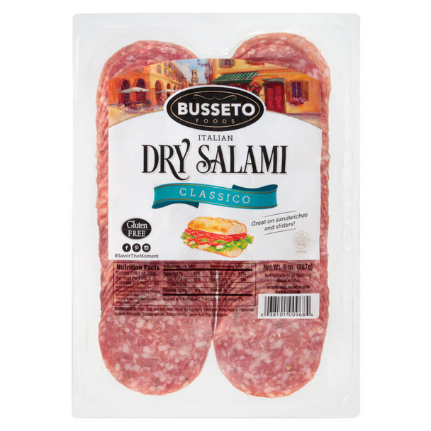 Busseto Sliced Italian Dry Salami - 8 Oz - 8-OZ