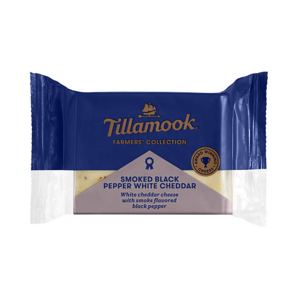 Tillamook Farmers Collection Smoked Black Pepper White Cheddar Cheese - 8 Oz - 8-OZ
