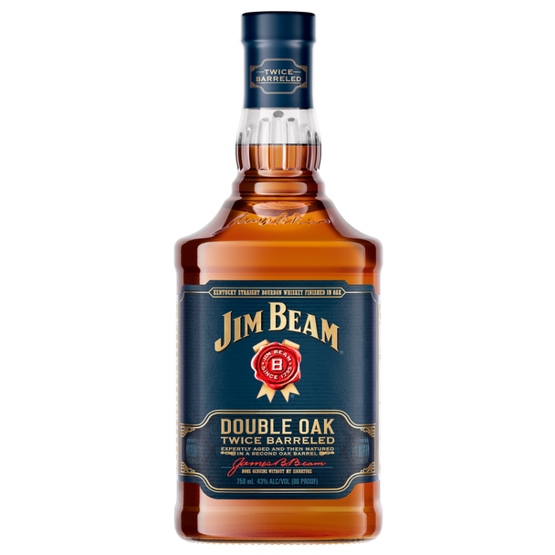 Jim Beam Double Oak Bourbon - 750 mL - 750ML - Glass