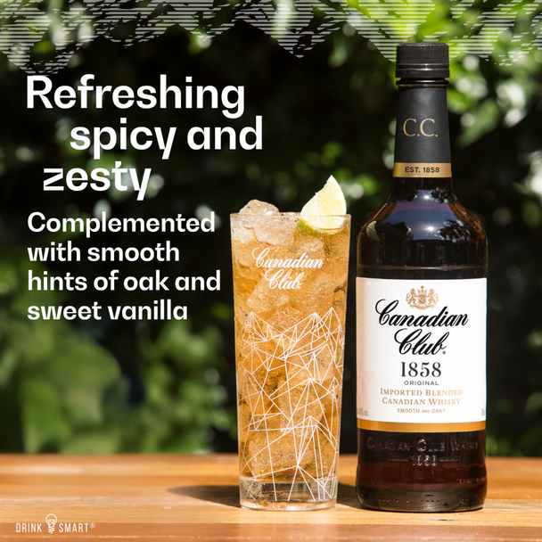 Canadian Club 1858 Whisky - 750 mL - 750ML - Glass
