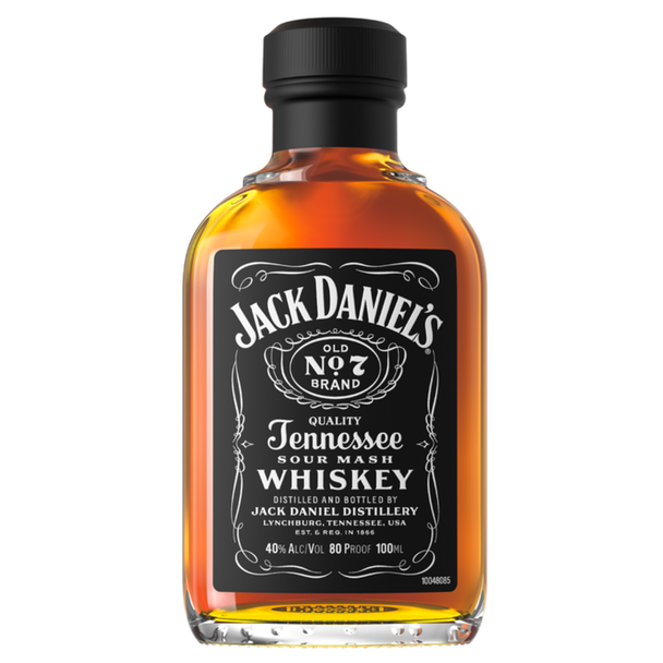 Jack Daniel's Old No. 7 Tennessee Whiskey - 100 mL - 100ML - Glass