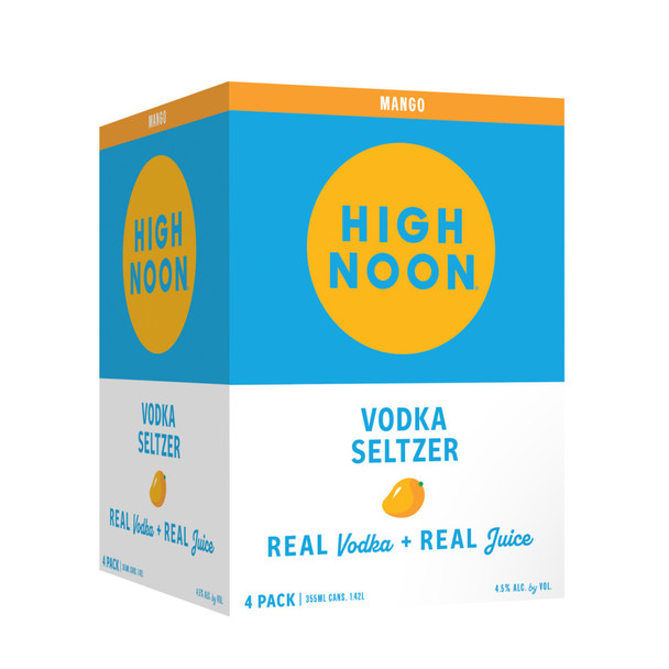 High Noon Sun Sips Mango Hard Seltzer - 355 mL - 4-PK - Aluminum