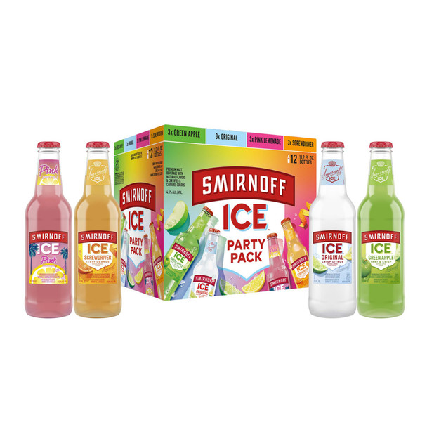 Smirnoff Ice Party Pack - 11.2 Oz - 12-PK - Glass
