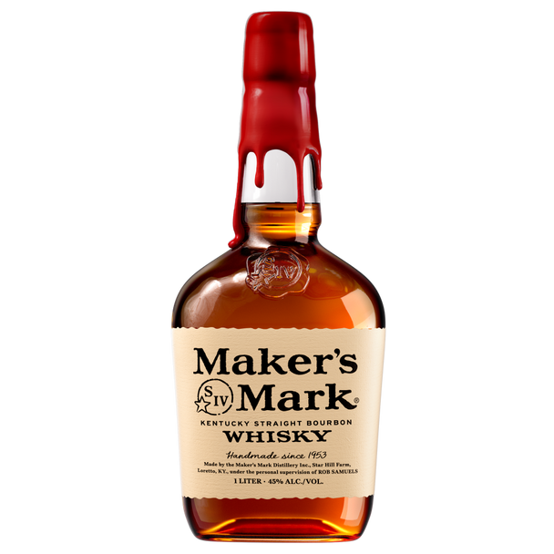 Maker's Mark Bourbon - 1.0 L - 1.0L - Glass