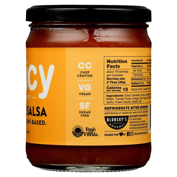 Saucy Gourmet Roasted Garlic & Chipotle Salsa - 15.5 Oz - 15.5Z - Glass